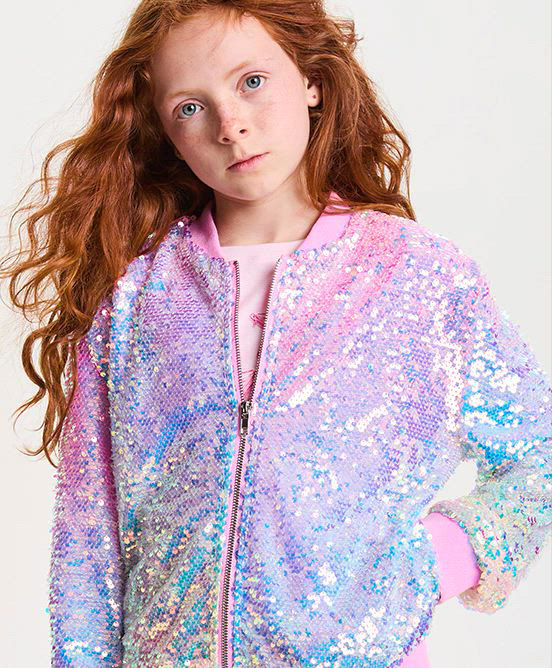 Epic Threads Girls' XS-XL Sequin Bomber Jacket, Macy's Exclusive