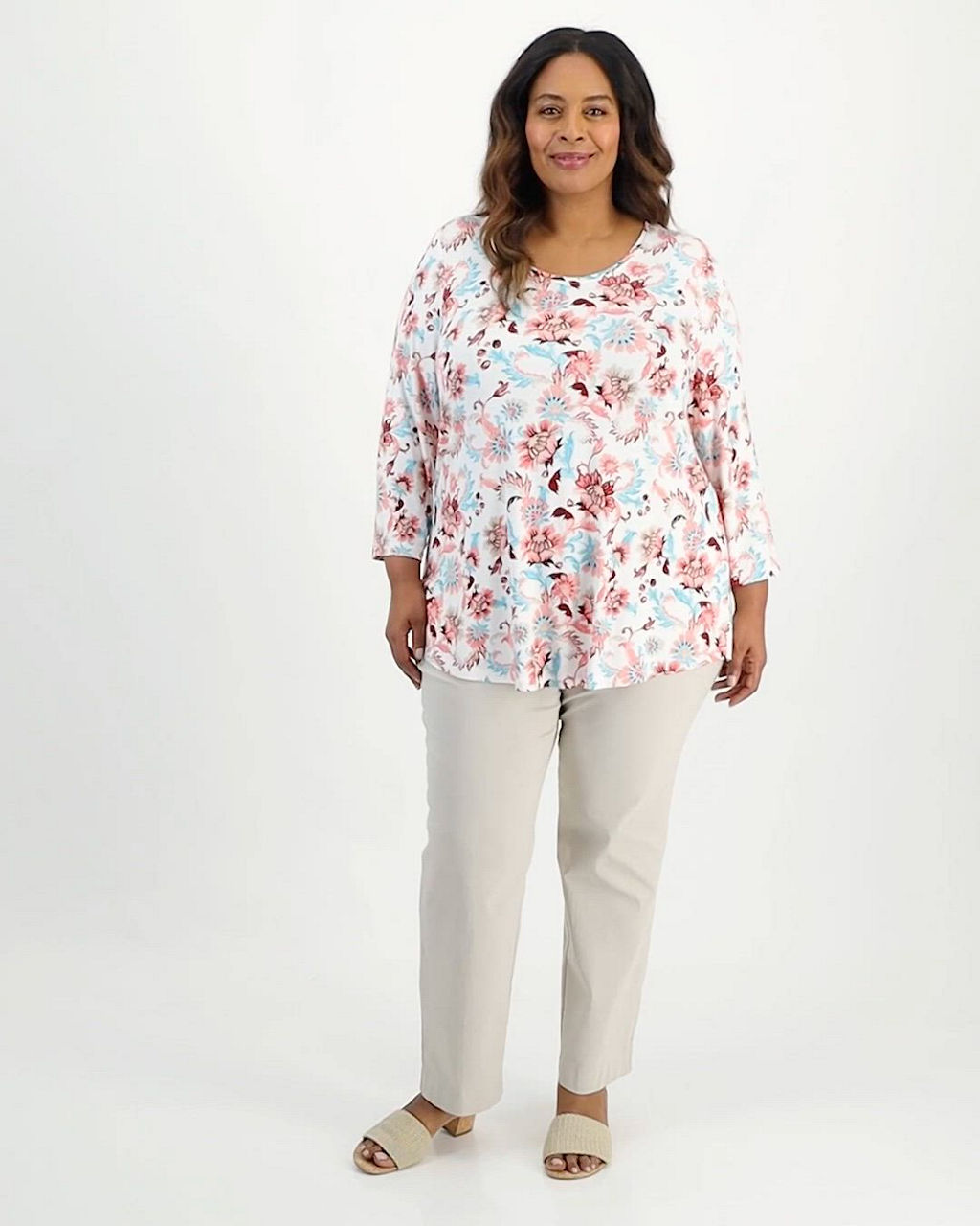 JM Collection Plus & Petite Plus Size Tummy Control Pull-On Slim