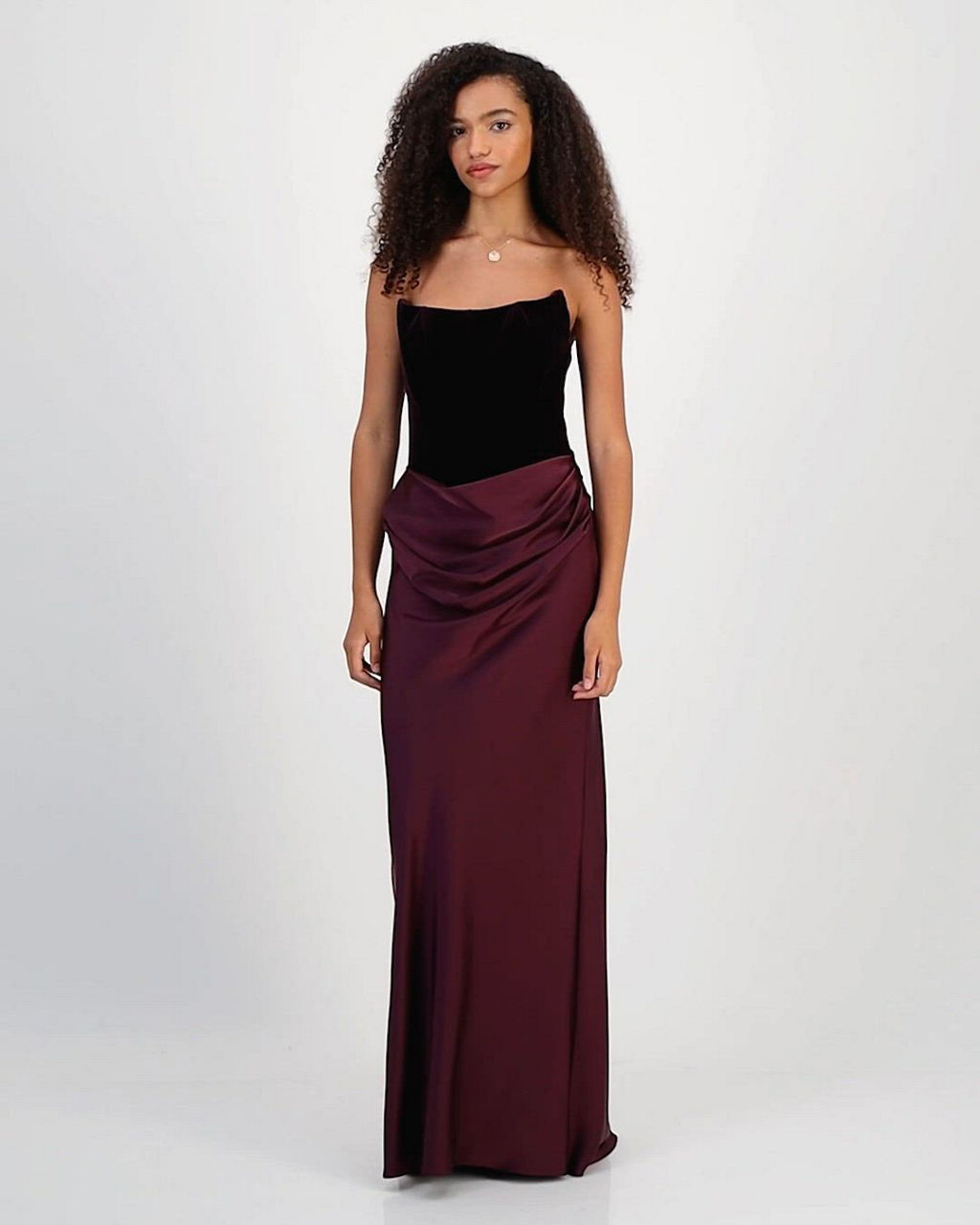 burgundy velvet corset dress Betsy & Adam Women's Strapless - Plum Color:peacock Category_Evening_Dresses DHBREK Plastic Drawers Dresser, With a convenient back