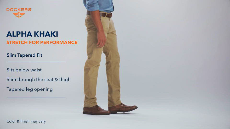 Skinny Fit Dockers Alpha Khaki Skinny Dockers Men's Alpha Slim