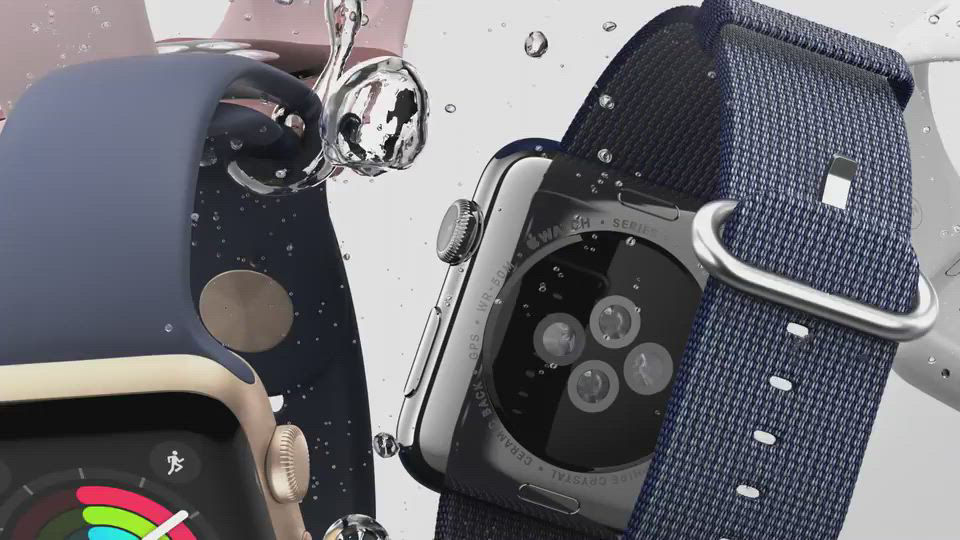 Apple Watch Series 42mm Gold-Tone Aluminum Case with Cocoa Sport