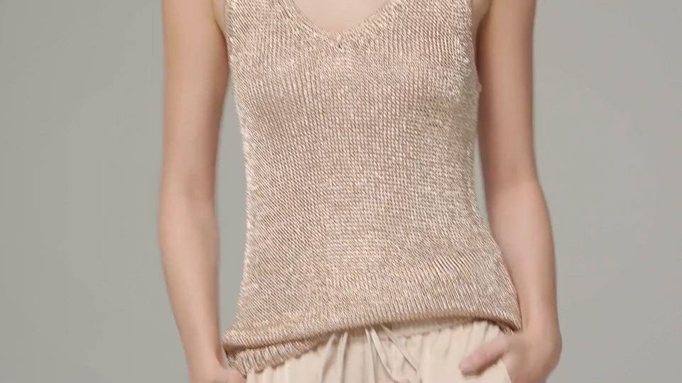 売れ筋商品|||ジェイエムコレクション ニット&セーター アウター レディース Plus Size llic Shine Sweater Tank Exclusively at Macy's Champagn Lurex ForLove_LemonsEisleyOversizedR