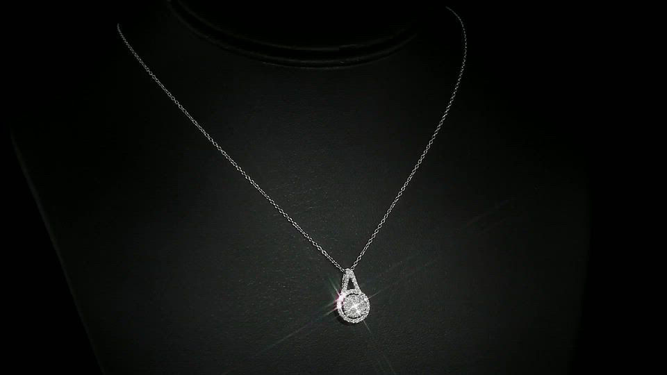 Diamond Pendant 18" Necklace (1/2 ct. t.w.) in Sterling Silver