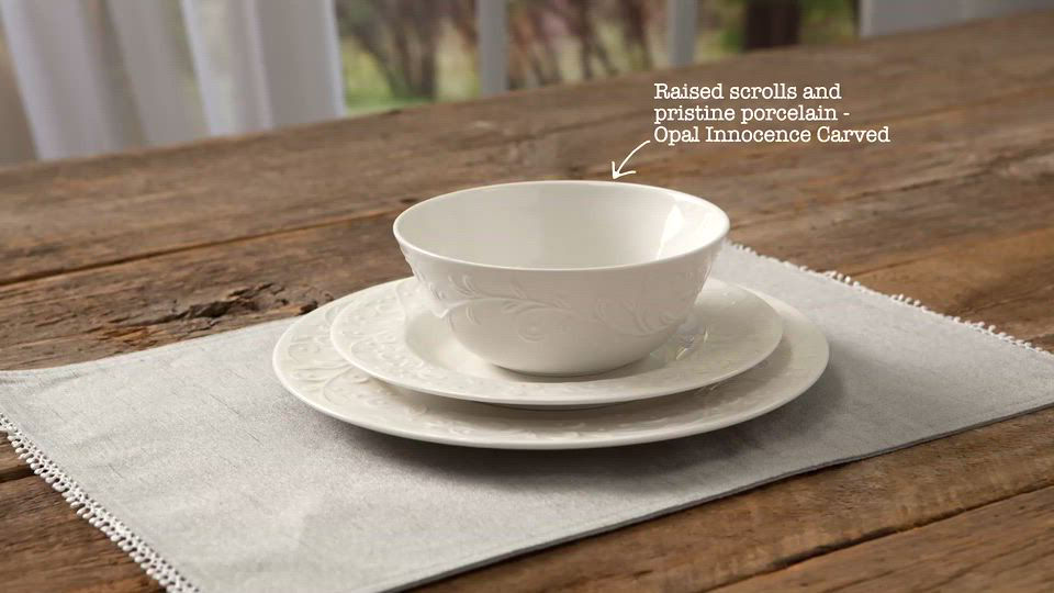 Lenox Opal Innocence Carved Dinnerware Collection - Macy's