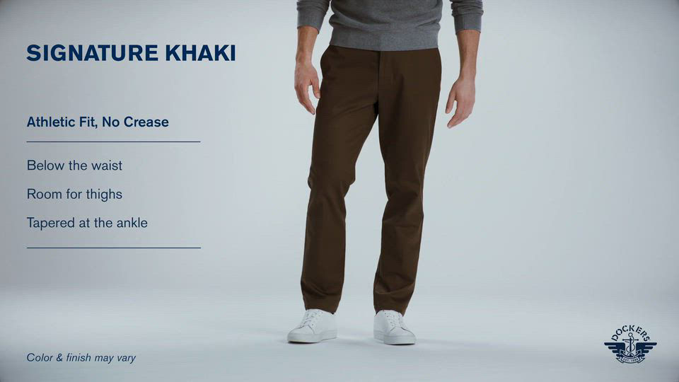 Khaki Pants Dockers Signature Khaki Athletic Fit Dockers Men's