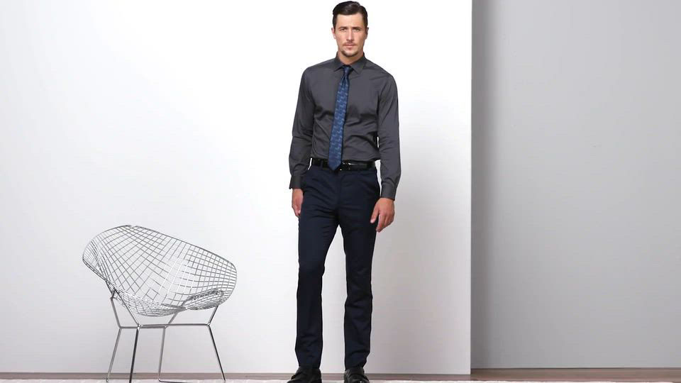 men's athletic-fit dress shirt product info and reviews Dress Shirt in White Classic and Tailored Elegance M