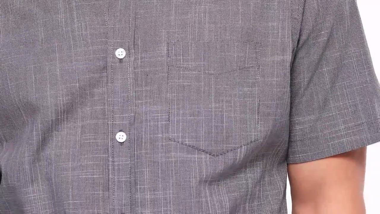 Club Room Men's Texture Check Stretch Cotton Shirt, Created for