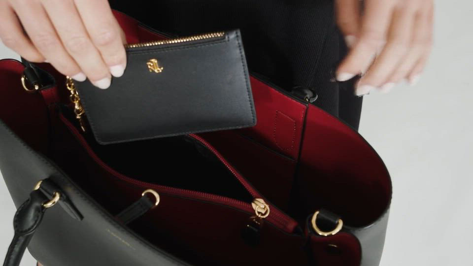 Lauren Ralph Lauren Dryden Marcy Leather Satchel - Macy's