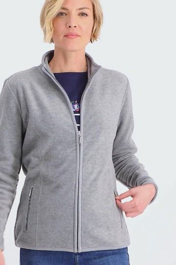 Karen Scott Sport Zip-Up Zeroproof Fleece Jacket, Created for