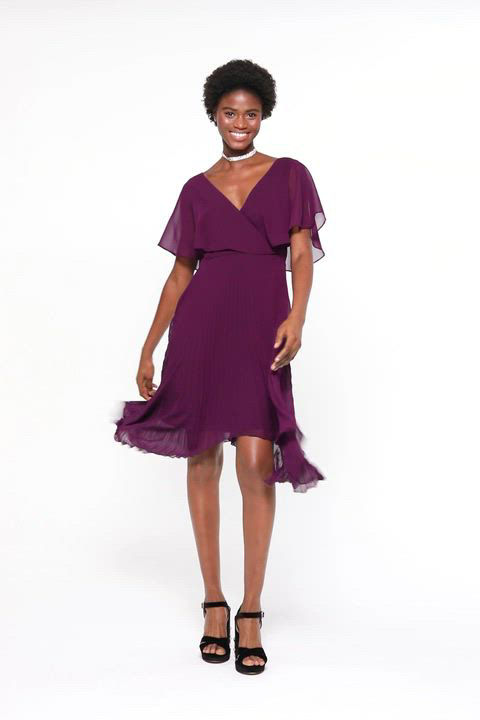 kensie chiffon pleated dress kensie Chiffon Pleated Dress