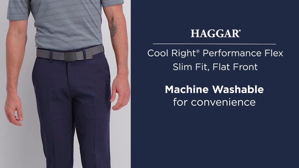 Cool Right Performance Flex Slim Fit Flat Front Pant - Macy's
