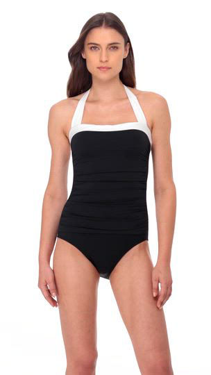 LAUREN RALPH LAUREN/Bel Air モダン バンドゥ Mioスイムスーツ Lauren Ralph Lauren Womens Bel Air Modern Bandeau One-Piece