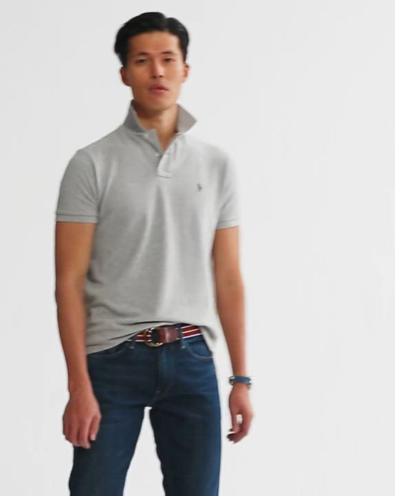 Polo Ralph Lauren Men's Custom Slim Fit Mesh Polo - Macy's
