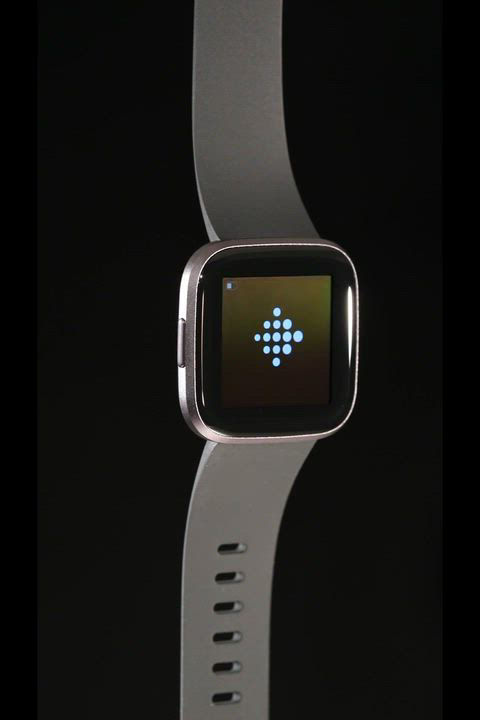 Fitbit Versa 2 Black Elastomer Strap Touchscreen Smart Watch 39mm