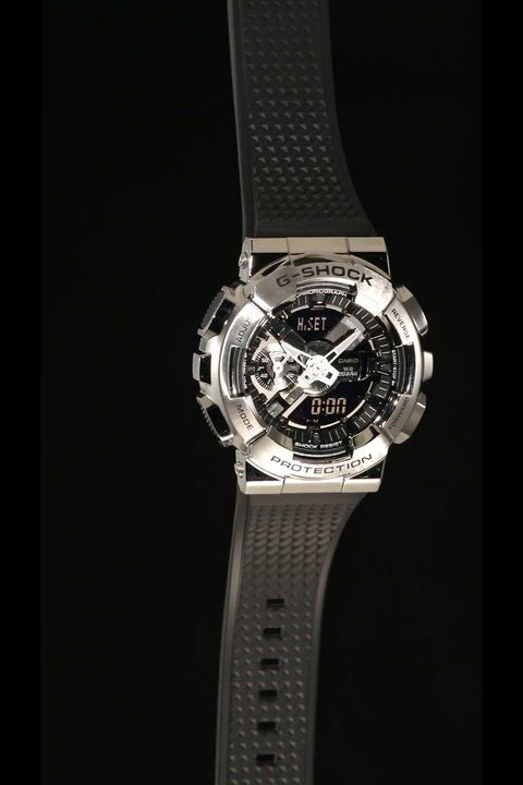 G-Shock Men's Analog-Digital Black Resin Strap 52mm, GM110-1A - Macy's