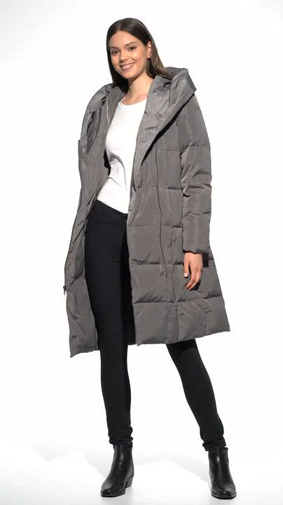 ダウンジャケット・コート Cole Haan Signature Asymmetrical Pillow-Collar Puffer Coat Cole Haan Women's Signature Asymmetrical Pillow-Collar Down