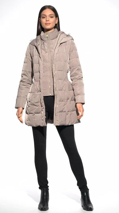 Cole Haan Women's Hooded Down Puffer Coat - Macy's