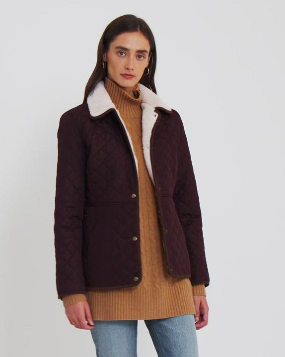 特別価格！Lauren Ralph Lauren Corduroy-Trim Quilted Coat Lauren Ralph Lauren Corduroy-Trim Quilted Coat - Macy's