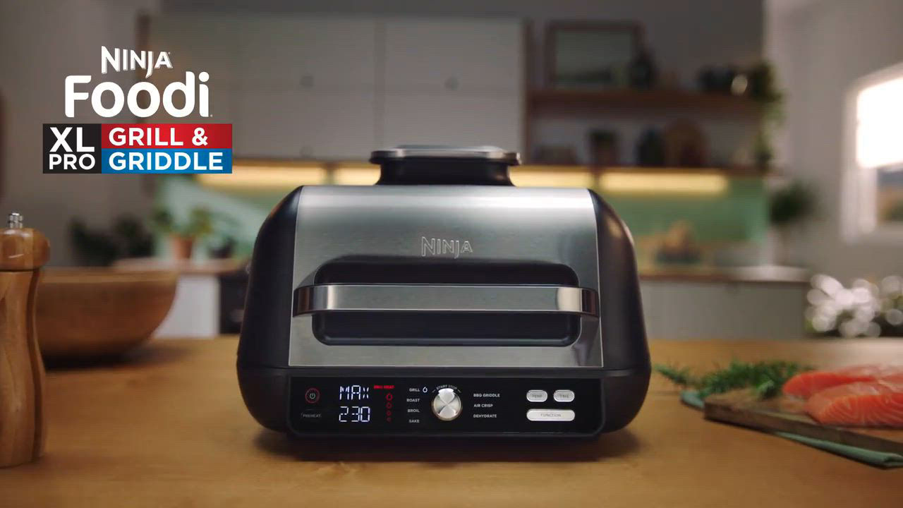 Ninja IG601 Foodi™ XL Pro Indoor Grill & Griddle, 4-qt Air Fryer