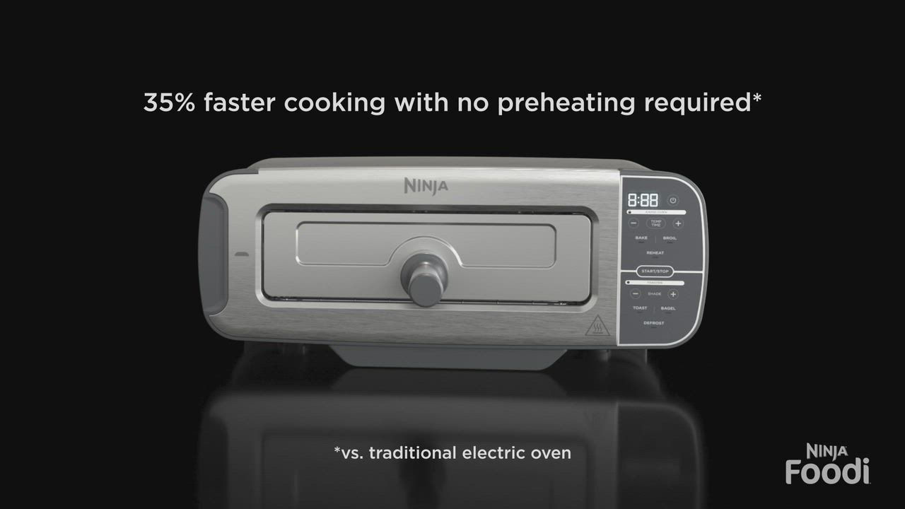 Ninja ST101 Foodi 2-in-1 Flip Toaster & Toaster Oven, 1500 Watts