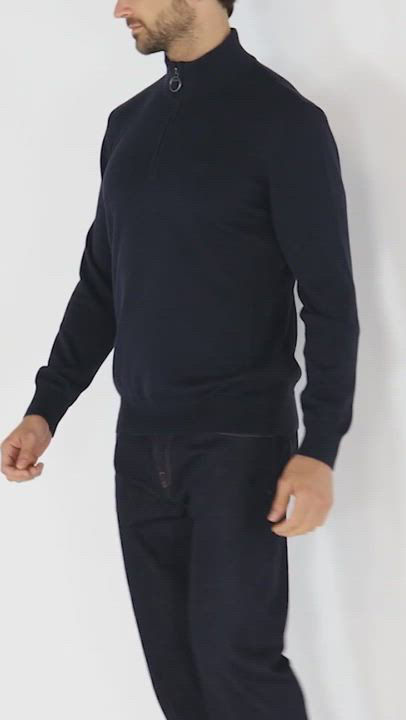 Barbour Men's Quarter-Zip Sweater - Macy's