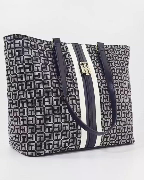 Tommy Hilfiger Jaden Plus Signature Monogram Large Tote Macy's