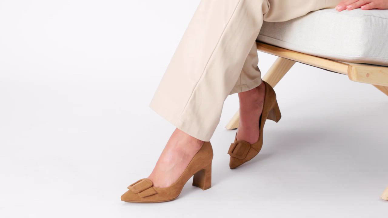 Anne Klein Women's Bentley Buckle Block Heel Pumps - Macy's