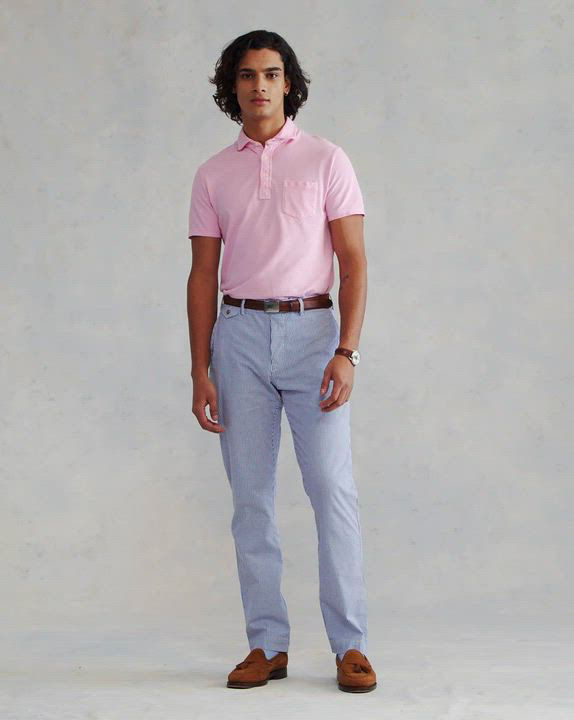Polo Ralph Lauren Men's Stretch Straight Fit Seersucker