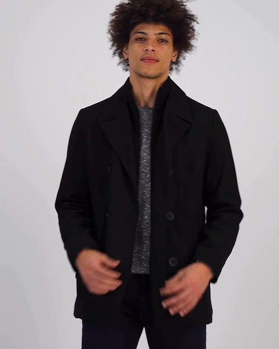 Coat Jacket Kenneth Cole Peacoat Winter Bibs Men Kenneth Cole New