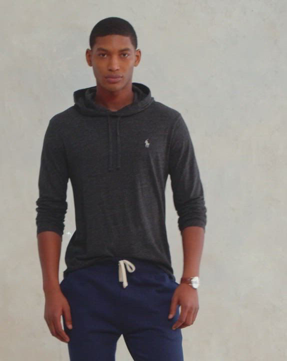 【SALE/国内発送】Ralph Lauren Jersey Hooded T-Shirt POLO RALPH LAUREN Mens Jersey Hooded T-Shirt Celadon Small