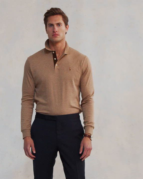 Polo Ralph Lauren Men's Classic-Fit Long Sleeve Soft Cotton Polo Shirt -  Macy's