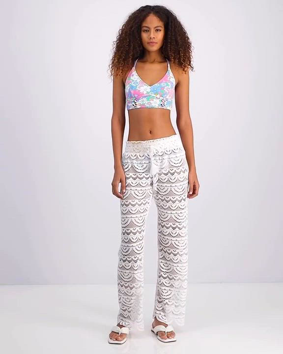 Miken Juniors' Scallop Hem Pants with Tassel Tie, Created