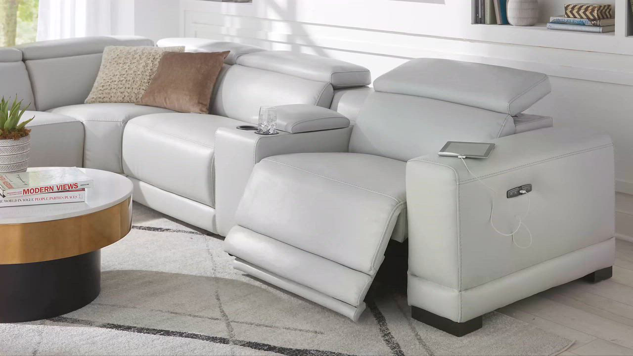 Furniture Krofton Beyond Leather Fabric Sectional Collection
