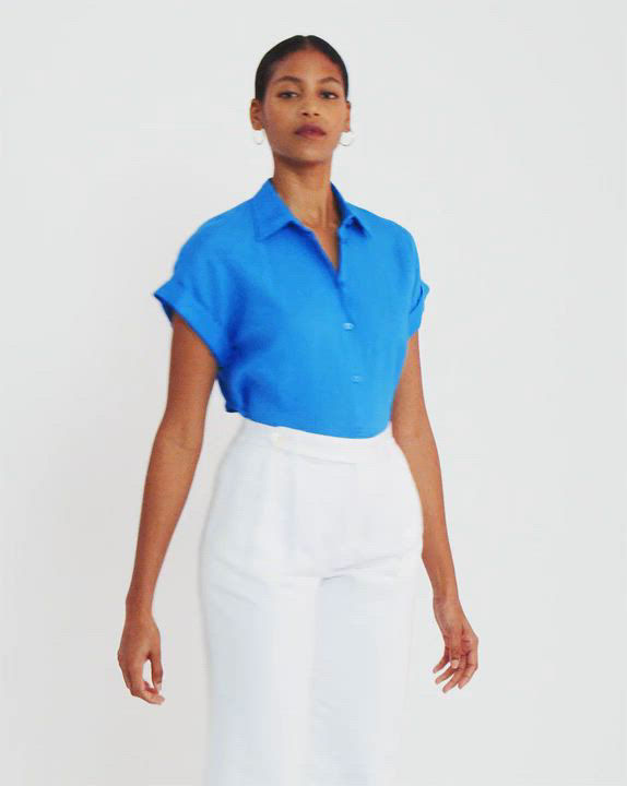 Lauren Ralph Lauren Dolman-Sleeve Linen Shirt - Macy's