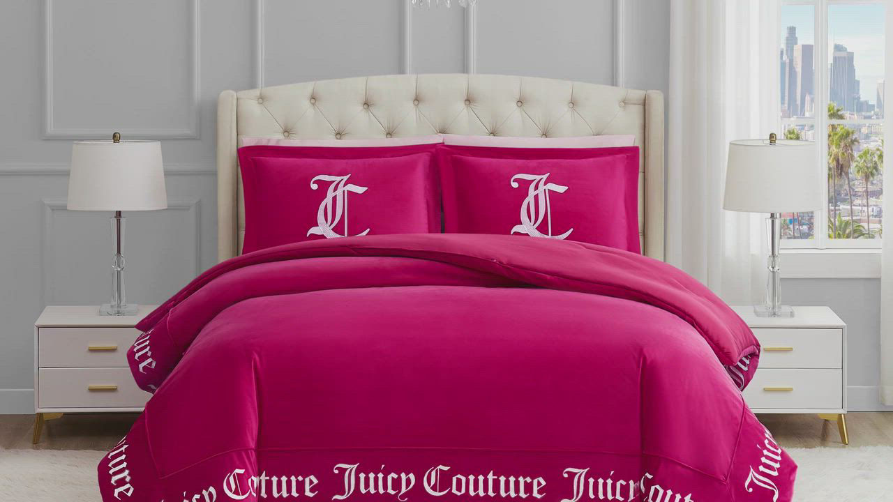 Juicy Couture Reversible Velvet Comforter Set, Twin/Twin XL - Macy's