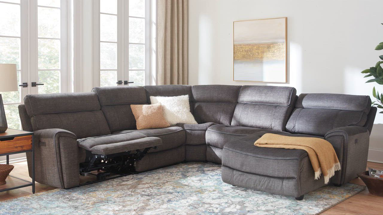 Furniture CLOSEOUT! Hutchenson 7-Pc. Fabric Chaise Sectional
