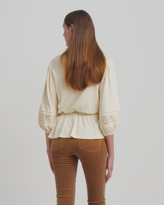 ラルフ・ローレン Lauren Ralph Lauren Lace-Trim Jersey Peplum Top レディース シャツ トップス Mas Lauren Ralph Lauren Lace-Trim Jersey Peplum Top - Walmart.com