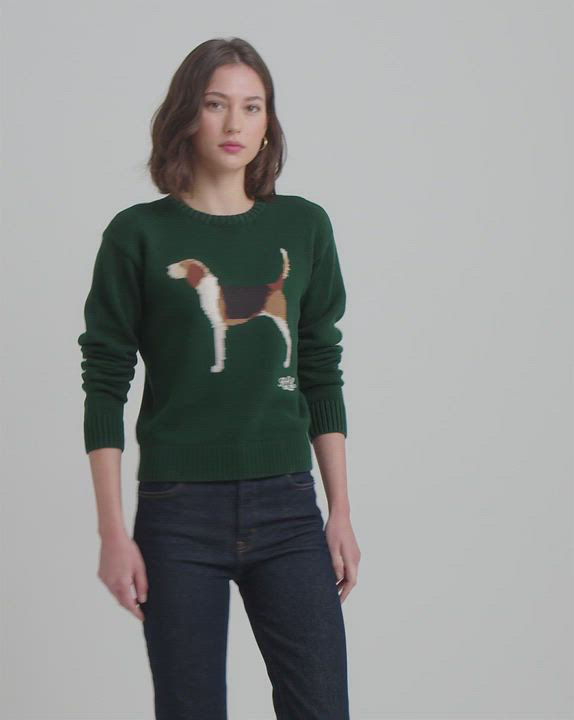 ローレン ラルフローレン LAUREN Ralph Lauren Intarsia-ニット Cotton-Blend Sweater レディース Sw Intarsia-Knit Cotton-Blend Sweater