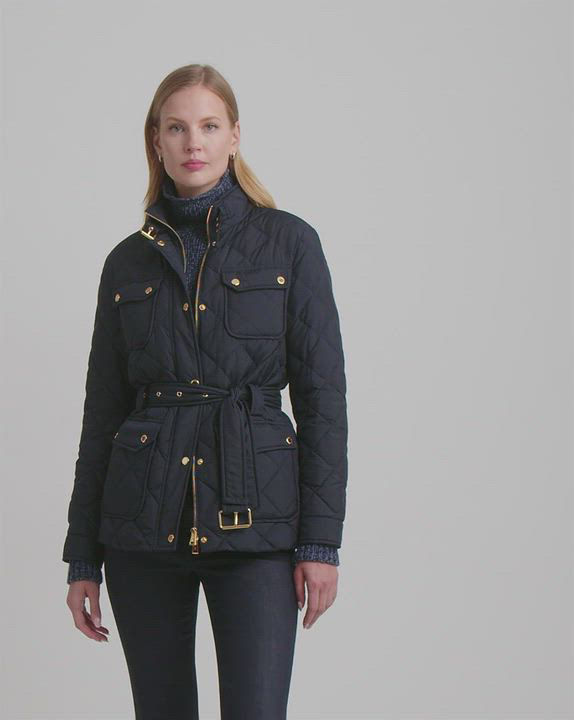 ダウンジャケット・コート Ralph Lauren Diamond Quilted Belted Hooded Puffer Coat s7-AI297963244001_lifestyle?$