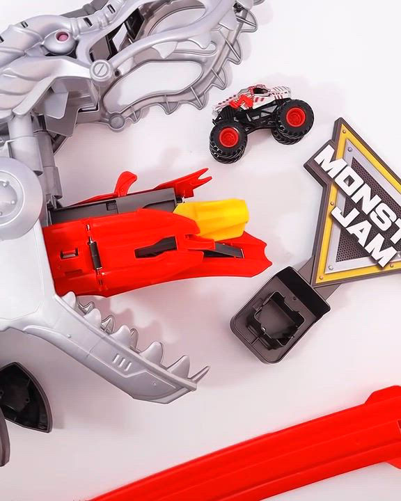 Monster Jam Thunderroarus Drop Playset with Exclusive