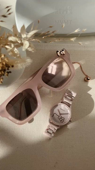 MVMT Women's Coranada Hello Kitty Blush Ceramic Watch 36mm - Macy's