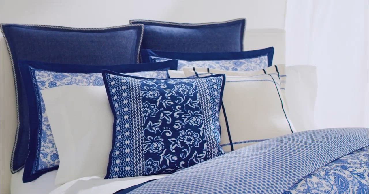 Ralph Lauren フローラル枕カバーセット Lauren Ralph Lauren Arielle Patchwork Decorative Pillow, 20