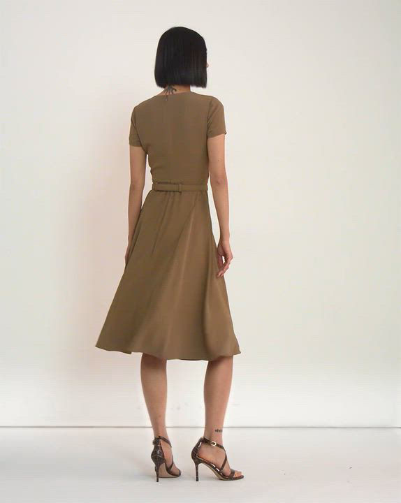 【美品】louren georgette wide overall Lauren Ralph Lauren Women's Belted Georgette Dress - Macy's