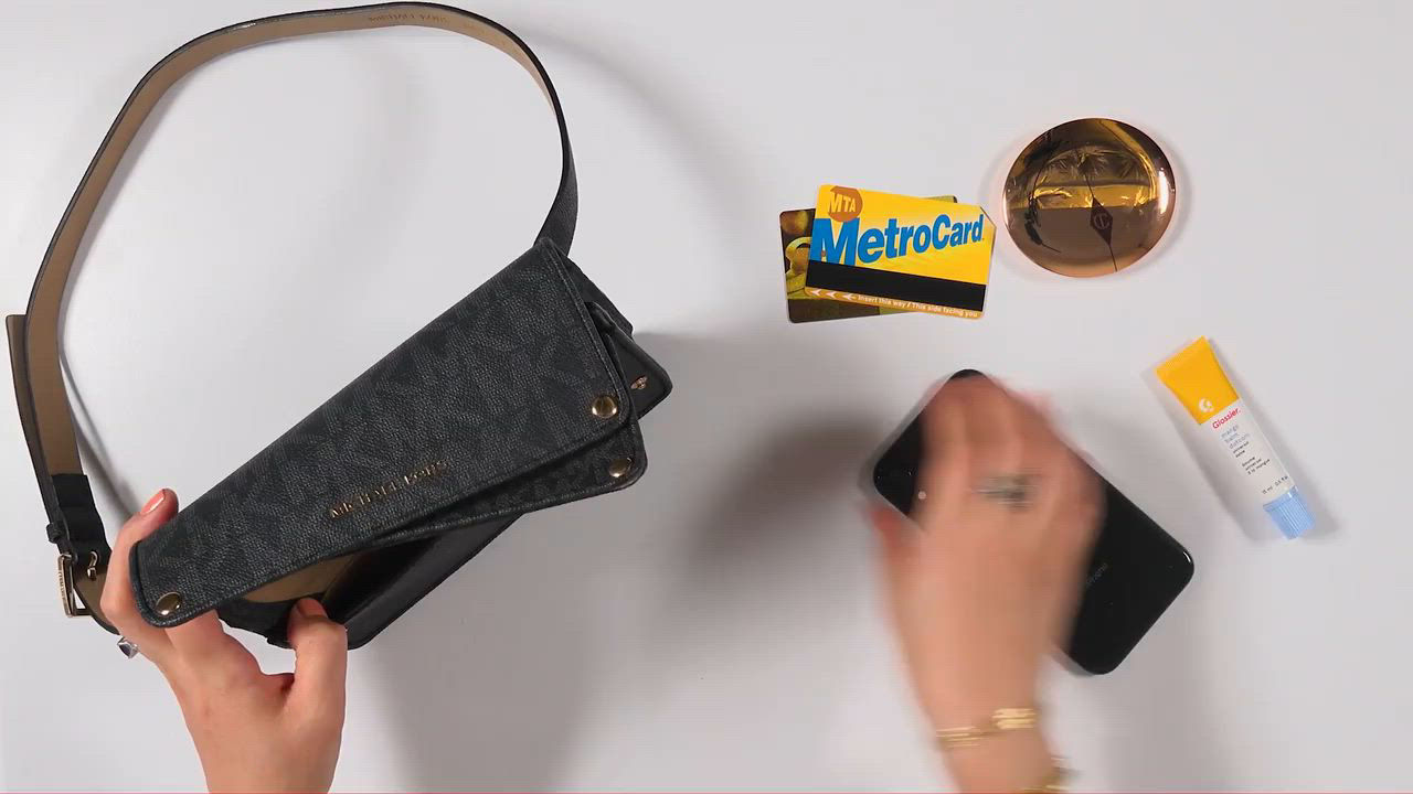 Michael Kors Tri-Size Tri-Color Logo Belt Bag Macy's