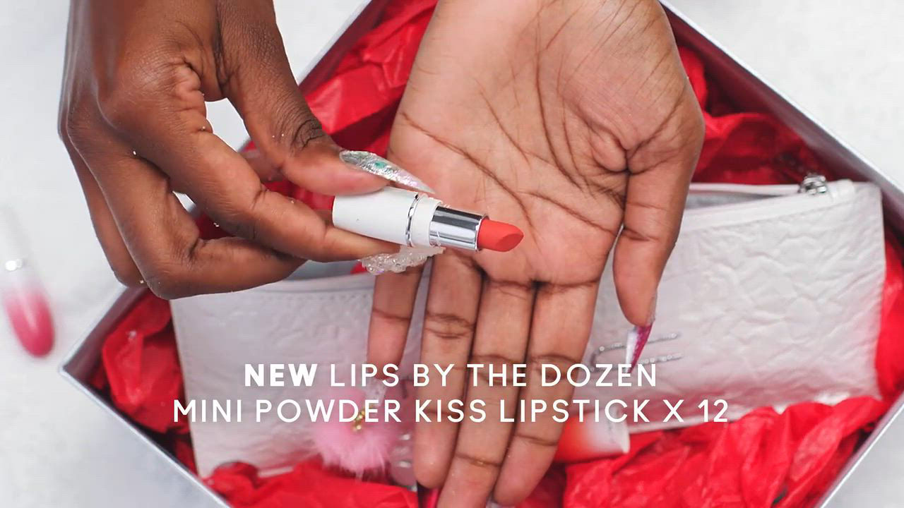 MAC 13-Pc. Lips By The Dozen Mini Powder Kiss Lipstick Set - Macy's