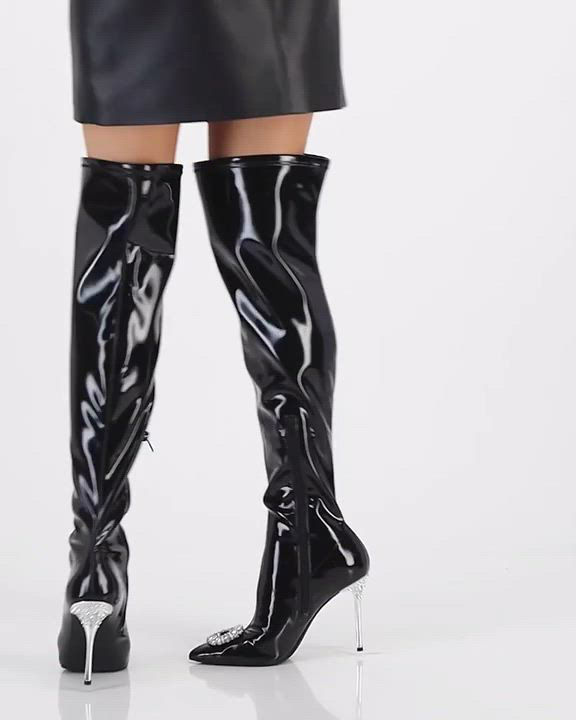 【PORTERNA】Rubina mid boots CUADRA WOMENS RES ARGELIA BROWN STUDS & FRINGE TALL BOOT