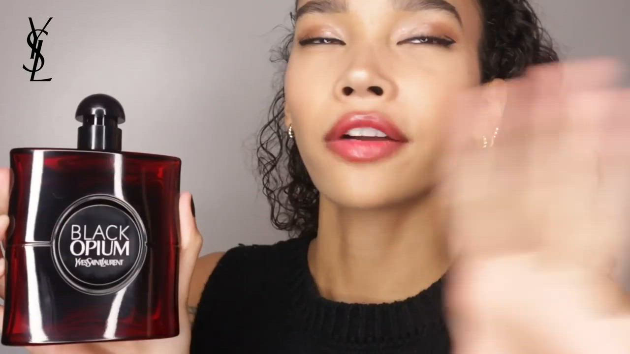 Yves Saint Laurent Black Opium Eau de Parfum Over Red Spray, 3 oz
