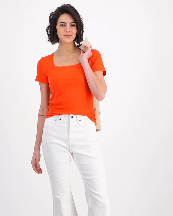 On 34th Women's Knit Square-Neck Top, Created for Macy's