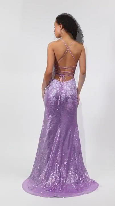Say Yes Juniors' Floral-Sequin High-Slit Strappy Gown, Created for Macy's -  Macy's