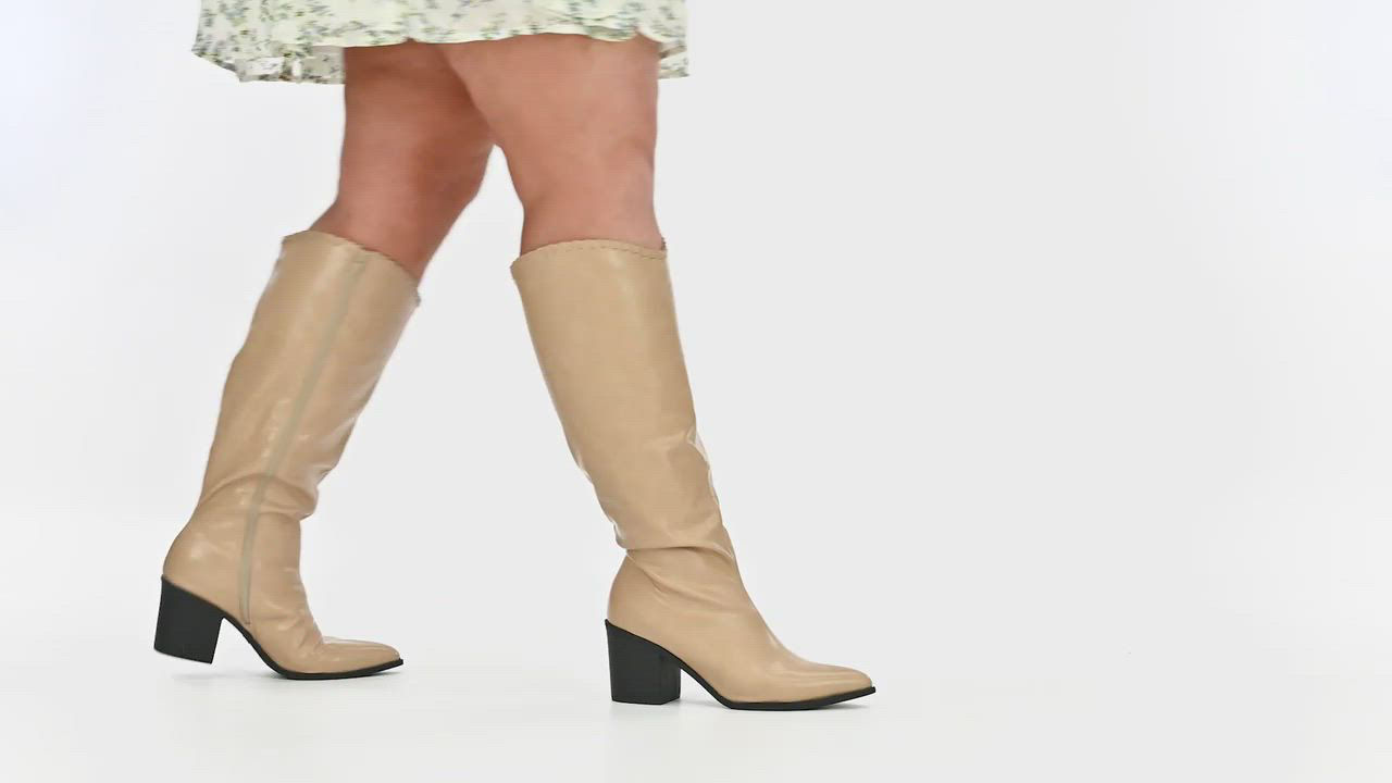Journee Collection Women's Daria Extra Wide Calf Western Knee High
